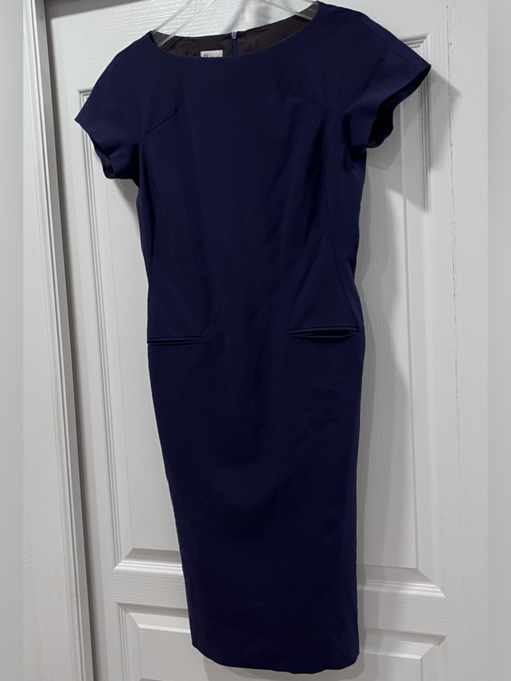 Moschino Cheap And Chic Sheath Dress/ Blue / Size 10/ Fully Lined